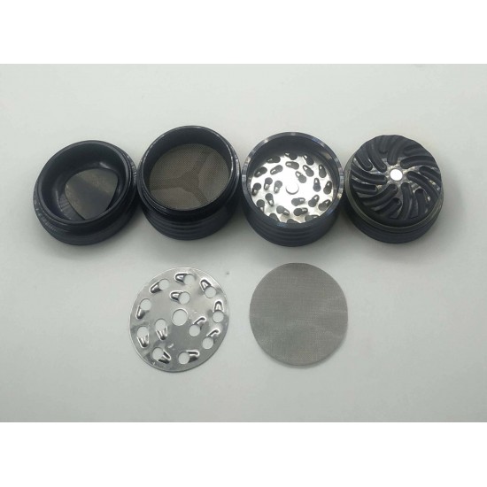 Aluminium Grinder with removable Stainless Steel Blade & Screen