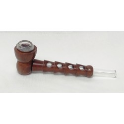Wooden Glass Pipe WGP-13