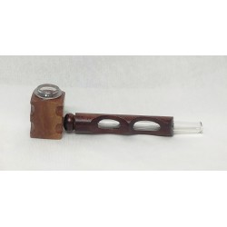 Wooden Glass Pipe WGP-04
