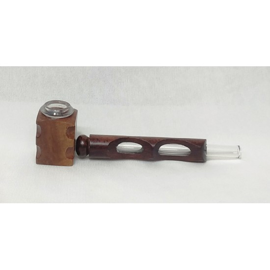 Wooden Glass Pipe WGP-04