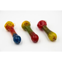 4.5" Rasta Colored Glass Pipe