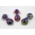 4.5-5" 140gr. Middle Dichro Colored Flat Oval Glass Pipe