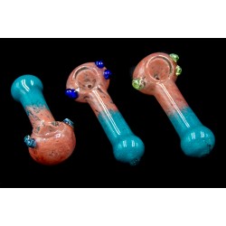 4.5" 80gr. Dual Colored Glass Pipe