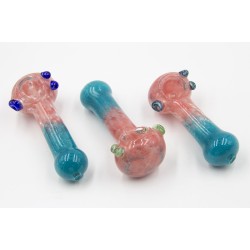 4.5" 80gr. Dual Colored Glass Pipe