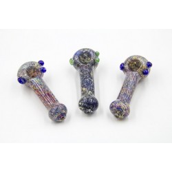 4.5" 84gr. Colored Beads Solid Colored Glass Pipe