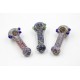 4.5" 84gr. Colored Beads Solid Colored Glass Pipe