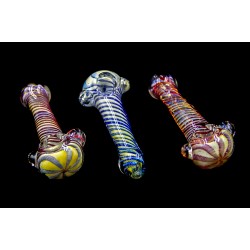 4.5" 110gr. Mixed Design And Lining Glass Pipe