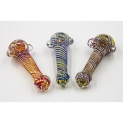 4.5" 110gr. Mixed Design And Lining Glass Pipe