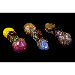 4.5" 145gr. Colorful Designed Glass Pipe