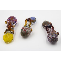 4.5" 145gr. Colorful Designed Glass Pipe