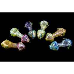 4.5" Bottom Cone Shaped Colored Glass Pipe