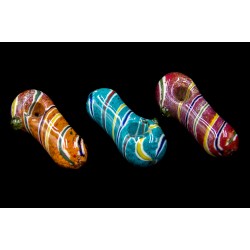 4" 145gr. Colored Spiral Lining Solid Colored Glass Pipe