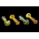4" Fumed Colorful 4 Dotted Glass Pipe