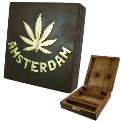 Wooden Rolling Box - Amsterdam - Square